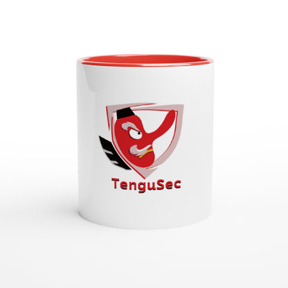 TenguSec White 11oz Ceramic Mug for Hackers - Perfect for Coffee, Tea, and Pwning