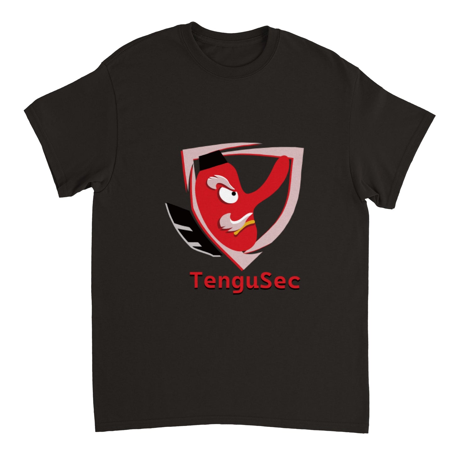 TenguSec Heavyweight Unisex Crewneck T-shirt for Hackers - Elite Comfort and Style